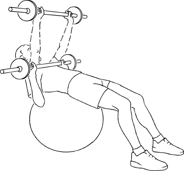 Chest press stability cheap ball